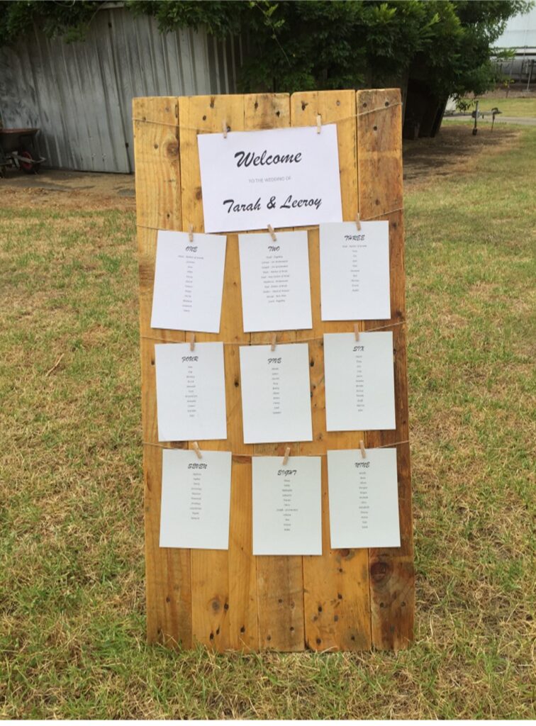 Timber Seating Chart Ab Fab Events