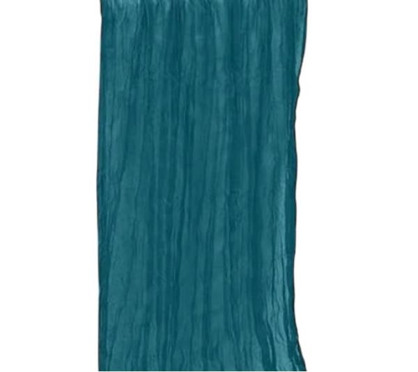 Teal Cheesecloth Table Runner